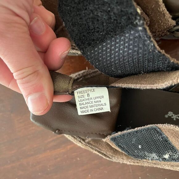 Hatchbacks Kids Boys Brown Shoes 8 Leather Suede Straps Orthopedic Corrective - Picture 7 of 7